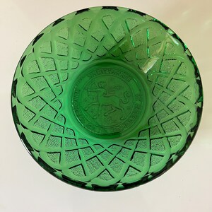 Vintage Zodiac Green Glass by Indiana Glass Co. Astrology Bowl image 1