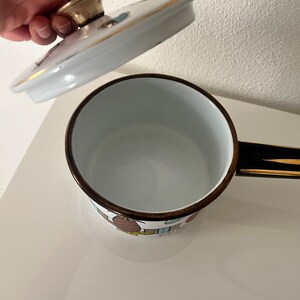 Retro MCM Georges Briard Enamel Saucepan image 5