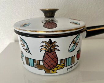 Retro MCM Georges Briard Enamel Saucepan