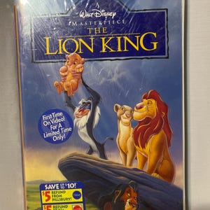 NEW , SEALED - The Lion King Walt Disney VHS Masterpiece