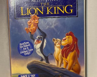 NEW , SEALED - The Lion King Walt Disney VHS Masterpiece