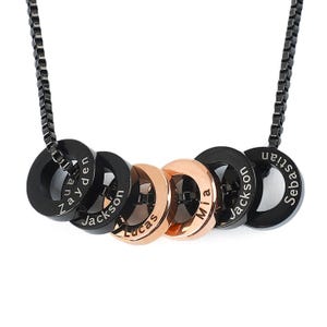 Collares con nombre personalizados para hombres, collar personalizado para papá con nombres de niños, collar para hombre personalizado, collar para papá, collar con nombre familiar para él