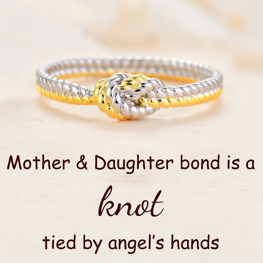 Mother & Daughter Knot Ringto My Mom Ringto My Daughter Ringmother and ...