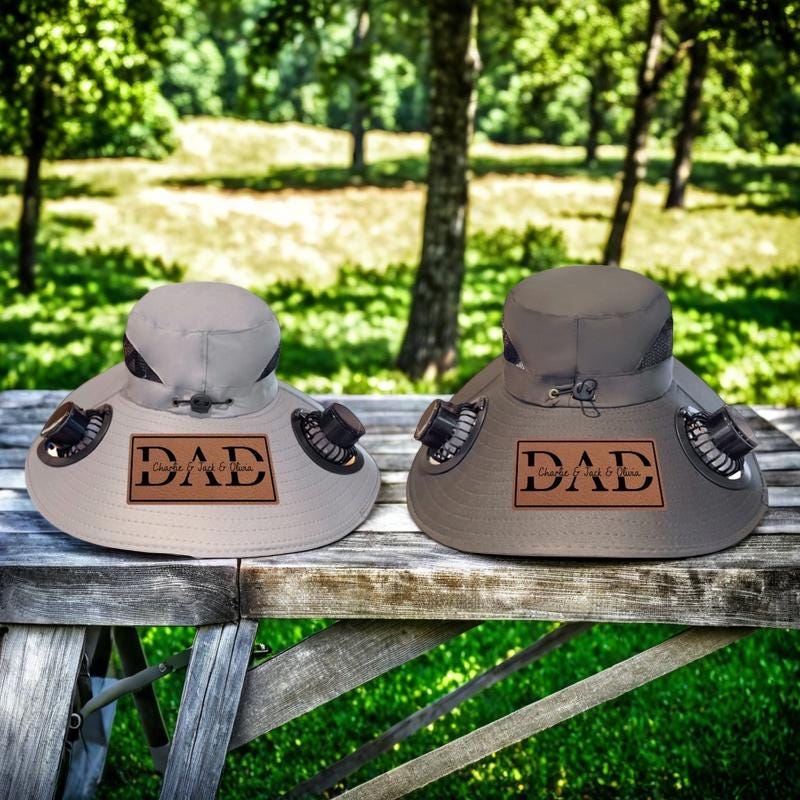 Dad Stamp Hat,Leather Patch Trucker Style Hats,Gift for Dad,Custom Fishing Hat, Gift for Fisherman, Personalized Hiking Nature Wildlife Hat