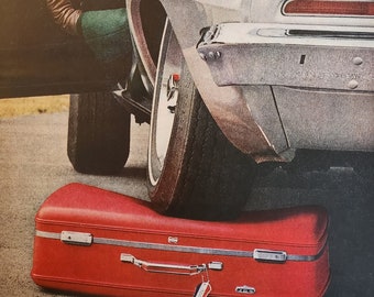 American Tourister Gepäck ganzseitige Werbung aus dem Time Life Magazine, Ausgabe vom 12. Dezember 1969, Reiseanzeigen, Vintage-Anzeigen, mcm, Midcentury