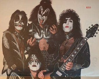 1978 Kiss Centerfold 2-seitiges Fotoshooting aus Teen Beat Rock Stars # 8-Edition, Musiklegenden, letzte Tour, Kussarmee, Rockgeschichte, Musik