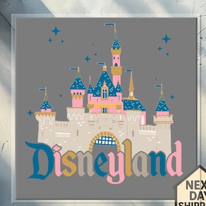 Disneyland castle Dtf Transfer, Disneyland 2025 Trip Dtf, Vintage Disneyland Dtf, Disney Family vacation, Magic kingdom castle sublimation
