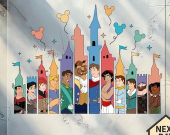 Disney Prince Castle Dtf Transfer, Disney Vacation sublimation, Disney Castle shirt, Disney Prince Trip Dtf, Magic Kingdom Dtf,Gift For Kids
