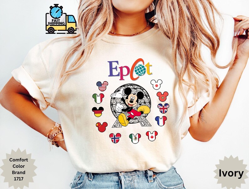 Disney Epcot World Traveler Dtf Transfer, Family Vacation Sublimation ...