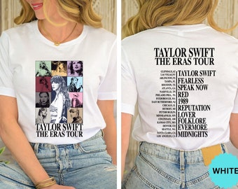 The Eras Tour Concert Shirt, Two Sided Eras Tour Movie Sweatshirt, Taylor Swift Concert Shirt, Taylor's Version Hoodie, Taylor Swift Fan Tee