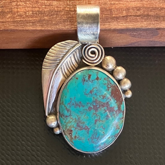 Amazing Native American Navajo Turquoise Sterling Silver Collar Pins Signed Tommy Lowe Amazing Native American Navajo Turquoise Sterling Silver Collar Pins Signed Tommy Lowe