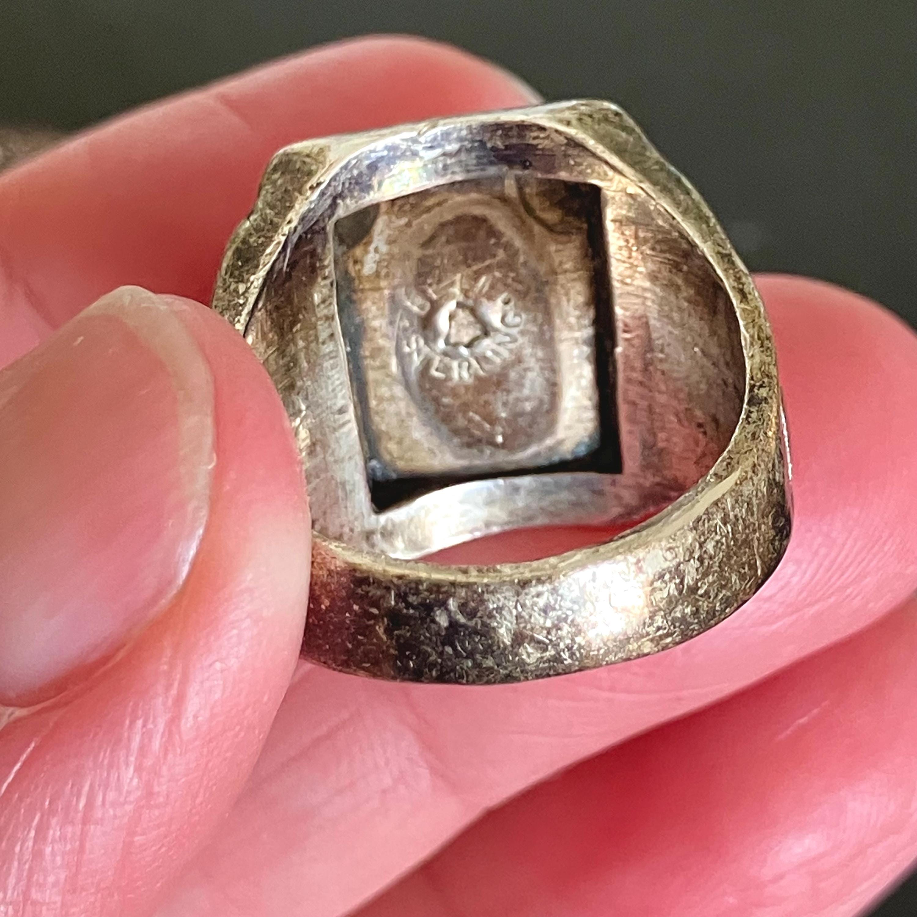 Vintage Bell Trading Post Thunderbird Cast Ring - Sterling Silver