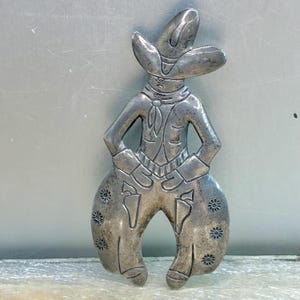Old Southwest Bell Trading Post Cowboy Hat Pin/Brooch | Fred Harvey Era Jewelry | 925 Sterling Silver Charm
