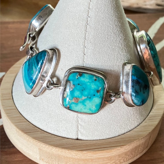 Handmade Turquoise & Multi Gemstone Charm Pendant… - image 1