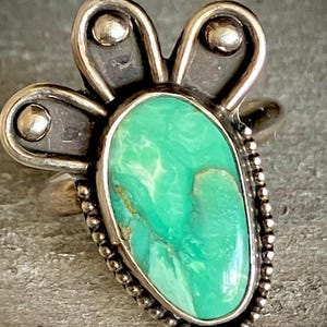 Women’s Broken Arrow Variscite Ring | 925 Sterling Silver | Southwestern Style Jewelry