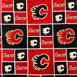 Calgary flames NHL 100% Cotton Fabric