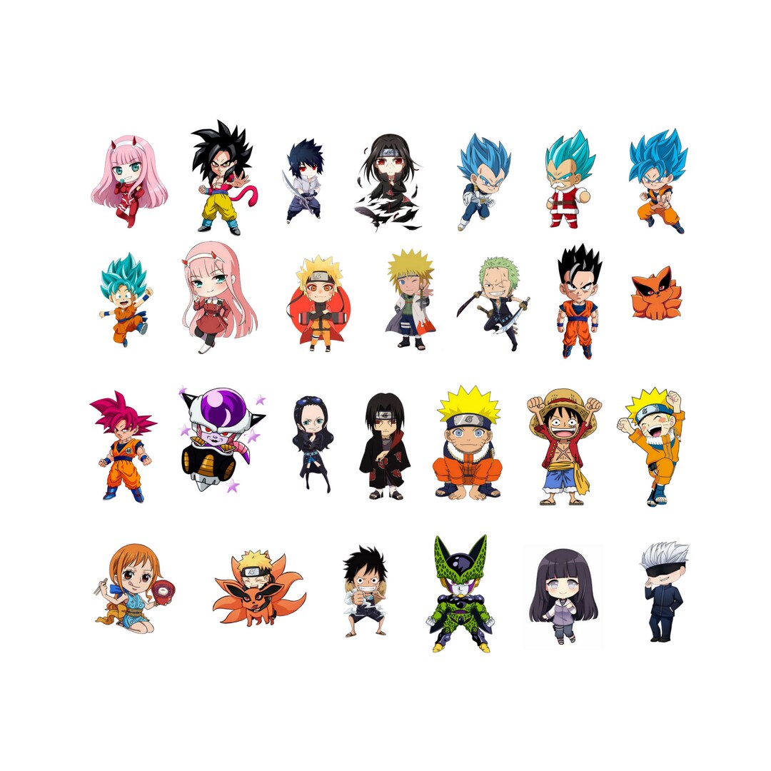 Chibi Anime Svg Bundle Anime Clipart Anime Png Japonés - Etsy España