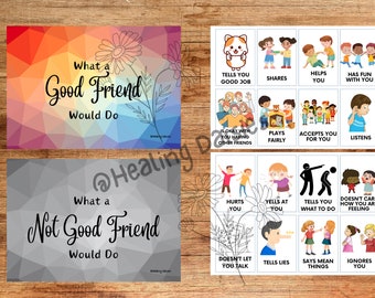 Good Friend vs Bad Friend Sorting Activity