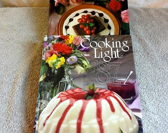 2 Vintage Cook Books from 1987and 1992. FromOxmoor House "Cooking Light"