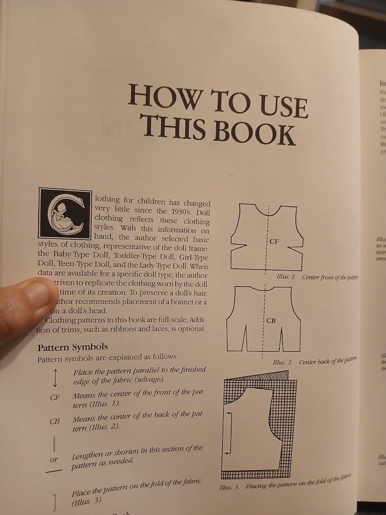 1980s Doll Clothes Pattern Book for All Kinds of Dolls and Clothing ...