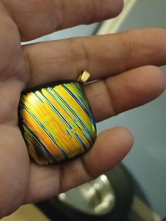 Multicoloured  Dichroic with Abstract Accents Fus… - image 1