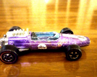 Hot Wheels Redline 1968 Mclaren M6A, Green, USA Base, Original