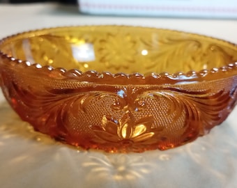Amber Tiara Glass: Plates, Bowls, Cups, Saucers, Candle Holders, Candy Dish