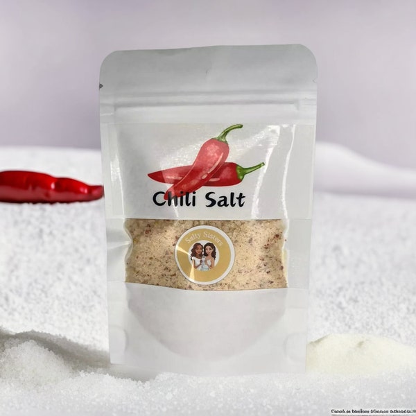 Gourmet, Premium Chili Salt, Artisanal Seasoning Salt, Cooking Salts