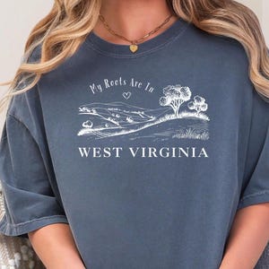 My Heart Is in West Virginia Shirt - West Virginia Rolling Hills Tee - West Virginia Pride Graphic Shirt - My Heart Belongs in West Virginia