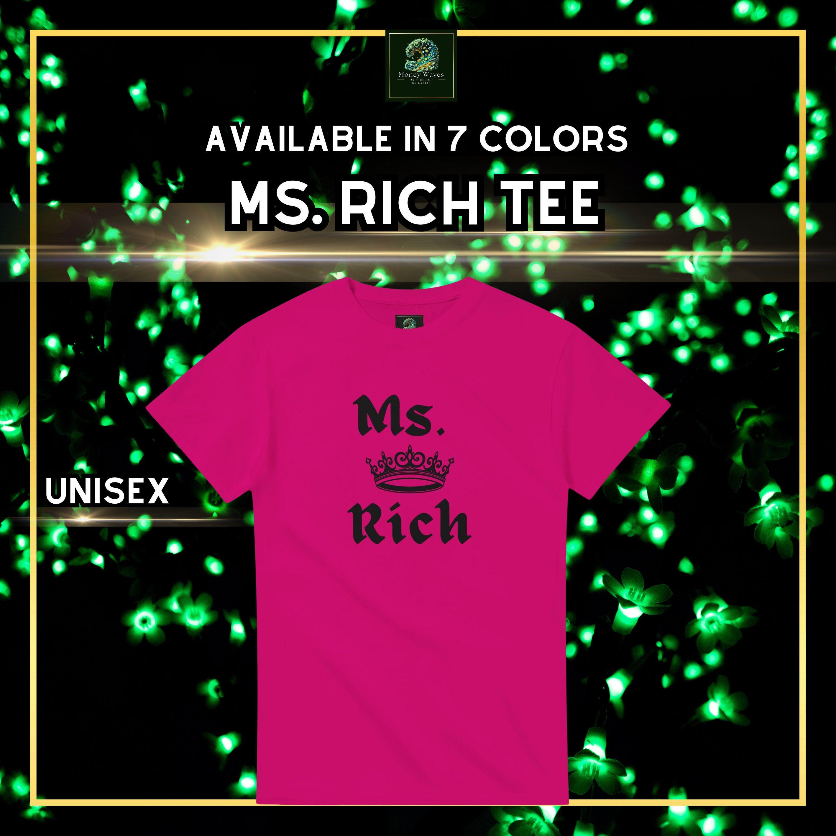 Ms Rich, Rich Tee, Rich T Shirt, For Her, Couples Tee, Heavyweight Unisex Crewneck T-shirt | Gildan® 5000