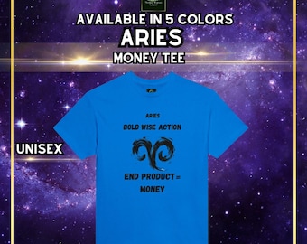 Aries Zodiac T-Shirt – Heavyweight Unisex Crewneck Tee