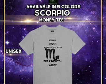 T-shirt Scorpio Zodiac, zwaargewicht uniseks T-shirt