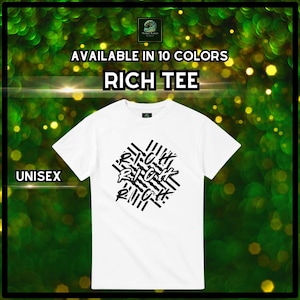Rich Tee, Rich T-shirt, Money Manifestation, Rich Shirt, Heavyweight Unisex Crewneck T-shirt | Gildan® 5000