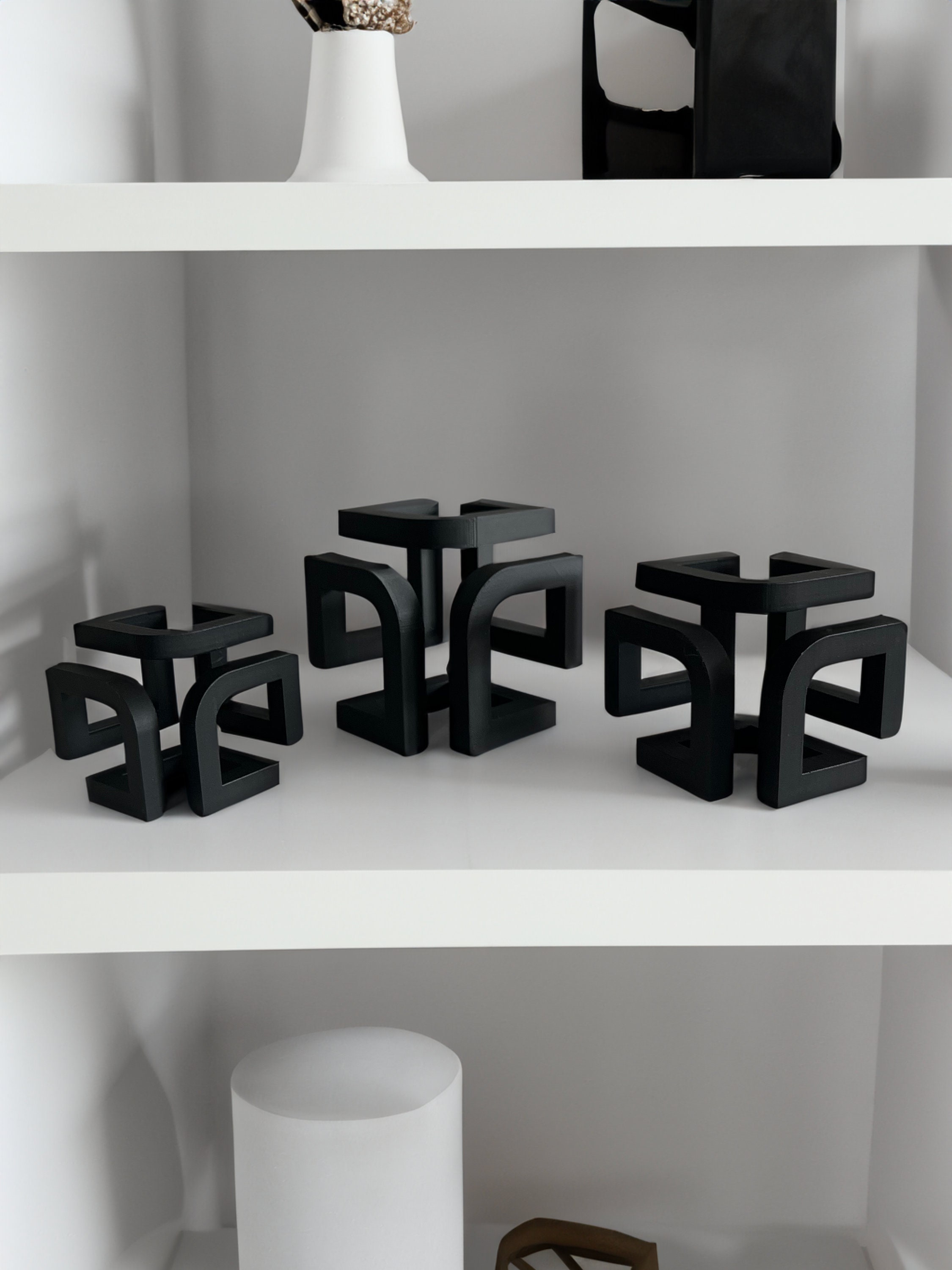 Tricube 3D Printed Elegant Home Decor Set of 3 - Etsy