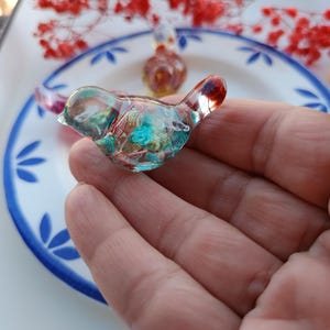 Small Bird Resin Figurine | Flower in resin | Floral Decor | Nature Terrarium | Bird Decor Statue | Bird lover gift | Minimalistic Bird