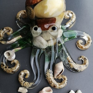 Resin octopus, Octopus statue, Octopus, Octopus decor, Octopus figurine, Octopus paperweight, Ocean octopus, Resin sealife, Ocean home decor