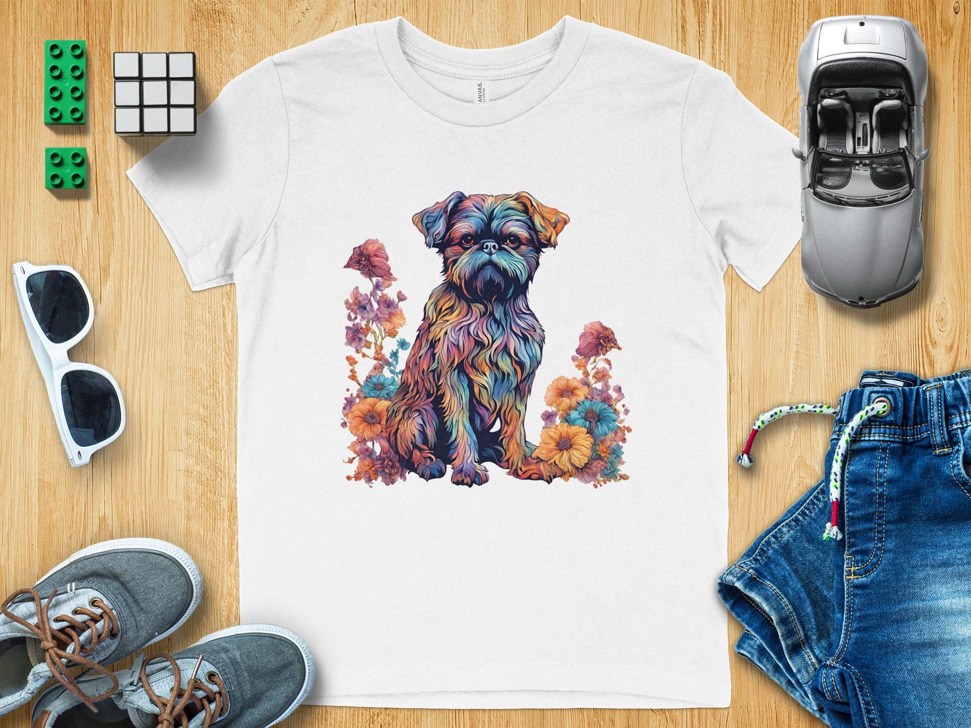 Brussels Griffon Griff Botanist Flower Sweatshirt main image 0