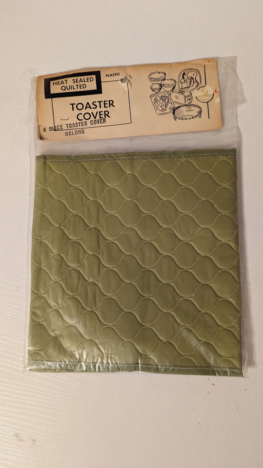 Vintage Toaster 4 Slice Cover Oblong Olive Green Etsy