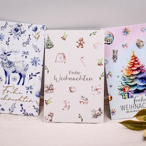 3er Mini Weihnachtskarten