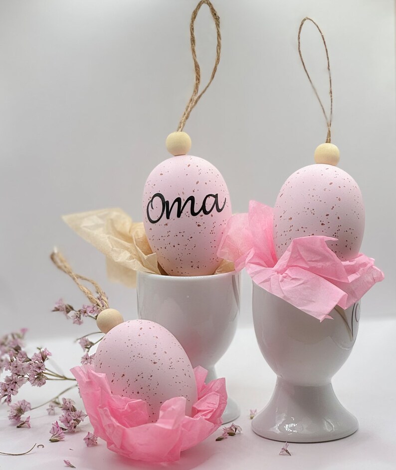 Personalized Easter eggs Hellrosa