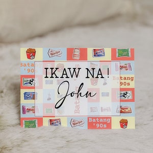 Personalisierte Namenskarte mit Philippinischen Motiven
