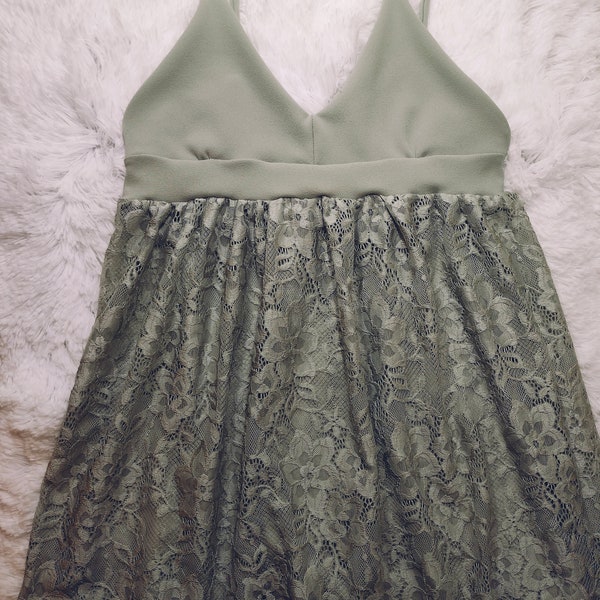 Mint Green Babydoll Lingerie Dress