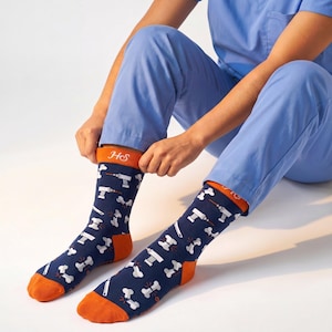 Broken Bones Socks – Funny Orthopedic Print for Doctors