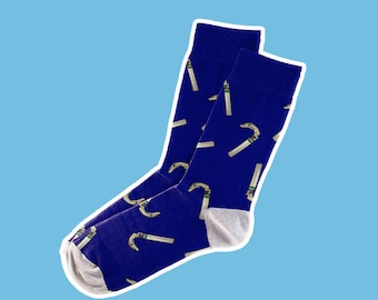 Laryngoscopie Tribute Sokken in Blauw, Gezonde Sokken Ideaal voor gezondheidszorgprofessionals en ziekenhuizen Cadeau voor medisch, anesthesie, chirurgie