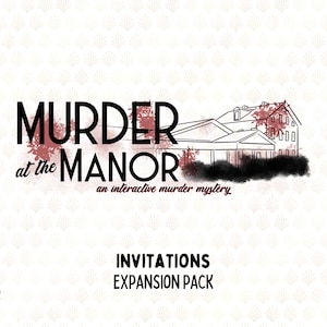 Murder at the Manor - A 1920s Speakeasy Murder Mystery - Invitations Add-On