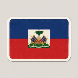 Haitian Flag Vinyl Sticker