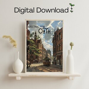 Greetings from Oath - Divine Rivals Digital Fantasy Art - Rebecca Ross - Ruthless Vows - Iris Winnow - Roman Kitt - Inkridden Tribune
