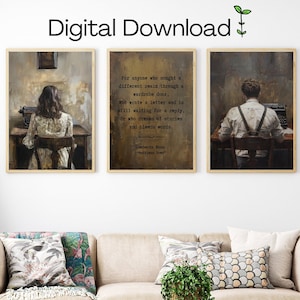 Divine Rivals Digital Download Trio - Iris Winnow - Roman Kitt - Rebecca Ross - Ruthless Vows Quote - Alouette Typewriters