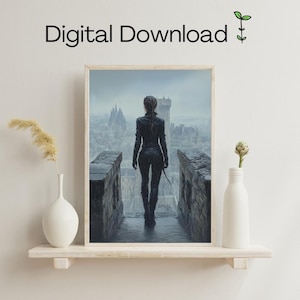 Violet on the Parapet Digital Download– Inspired by Fourth Wing, Empyrean Series by Rebecca Yarros