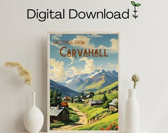 Saludos desde Carvahall - Eragon Series Digital Download Art - Christopher Paolini - Alagaesia